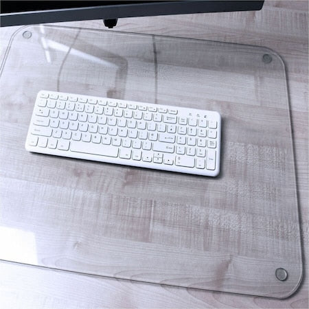 Desk Protector, 24 in L, Clear
