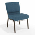Blue Fabric Church Chair, PK4