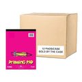 Case of Kids Drawing Paper Pad, 9""x12"", 40 sht of 50 lb Blank White Paper, Top Bound, PK12