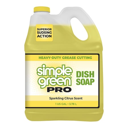 Dish Soap, 1 gal, Jug, Lemon