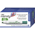 Dry Erase Marker, Chisel, Green, PK12