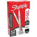 Pen Set, Black, Non-Erasable, Gel, PK12