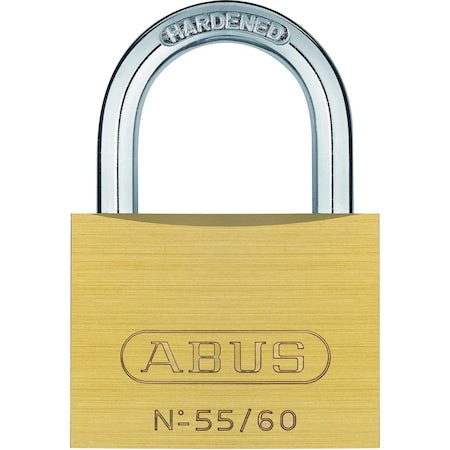 Padlock, 1 47/64" H, 2 1/4" W, Brass