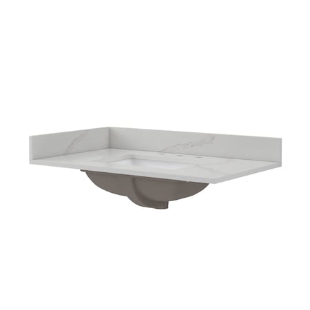 Quartz Vanity Top,37x22 in