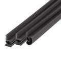 Steel Door Weatherstrip, Magnetic, Brown