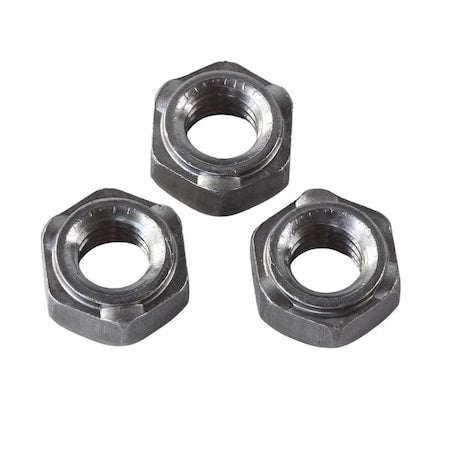 Hex Weld Nuts,Steel,7/16 In-20,PK10