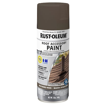 Spray Paint, Weathered Wood, Flat, 12 oz