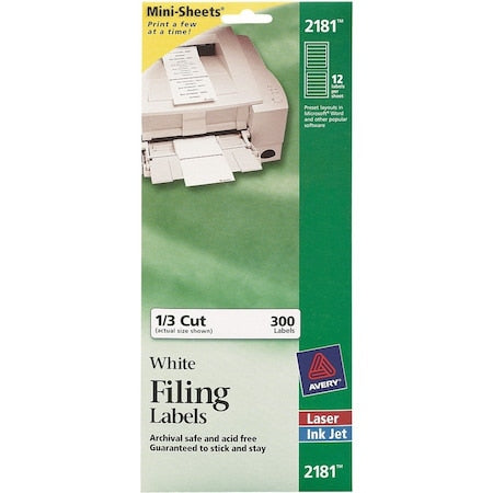 Printable Mini Sheets File Folder, PK300