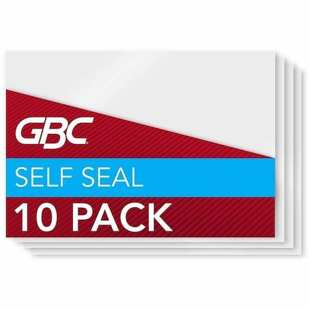 Pouch, Lam, Badge, Self-Adh, Cr, PK10