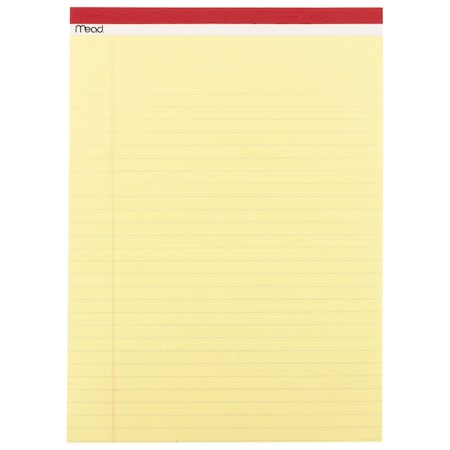 Legal Pad, 8 1/2in x 11in, Canary Yellow