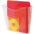 Wall File Pocket, 10.3x10.9", Clear