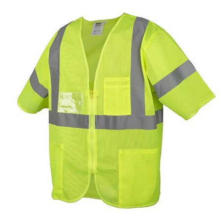 Safety Vest, Lime Mesh, Type R, Class 3