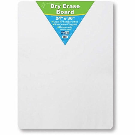 Unframed Dry Erase Board, 24"X36", White