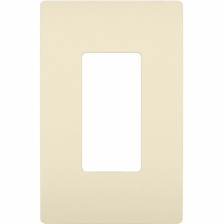 Rocker Wall Plate, Number of Gangs: 3 Plastic, Smooth Finish, Almond