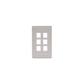 Wall Plate, 6 Port
