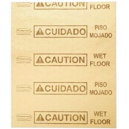 Sorbent Pad, Universal, 2 3/4 gal Vol Absorbed per Pkg, 20 in x 16 1/2 in, Yellow, Polypropylene
