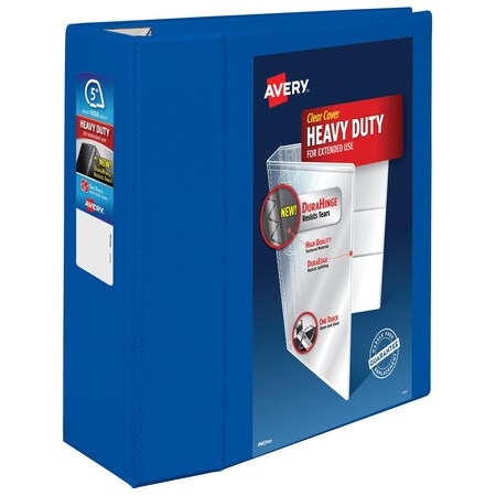 Heavy-Duty View 3 Ring Binder, 5 in