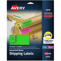 Neon Shipping Labels with Sure Fe, PK150