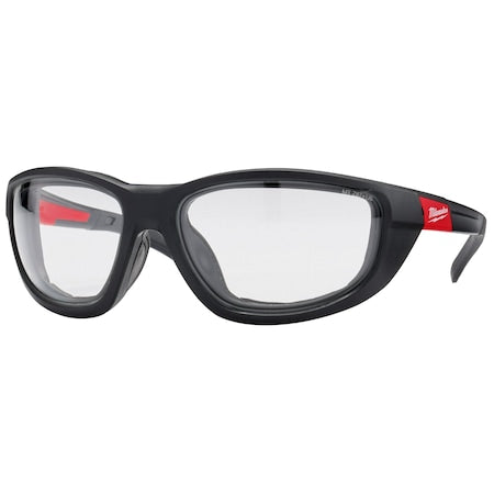 Clear Performance Safety Glasses w/Gasket, Clear Lens, Anti-Fog & Anti-Scratch, Full-Frame (Polybag)
