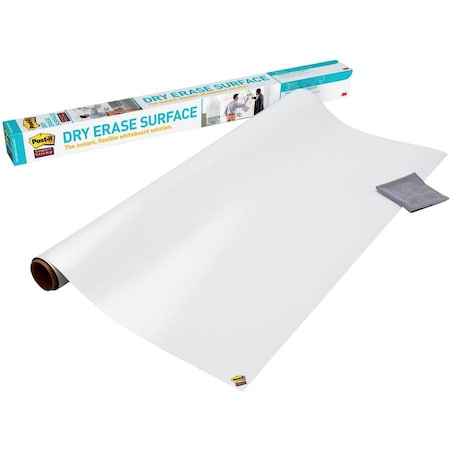 Dry Erase Sheet, Plastic, 48 in, 96 in