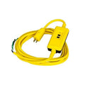 Extra Heavy Duty Portable GFCI Power Supply with Manual Set, 15A, 120V AC, 15' Stripped leads, Black