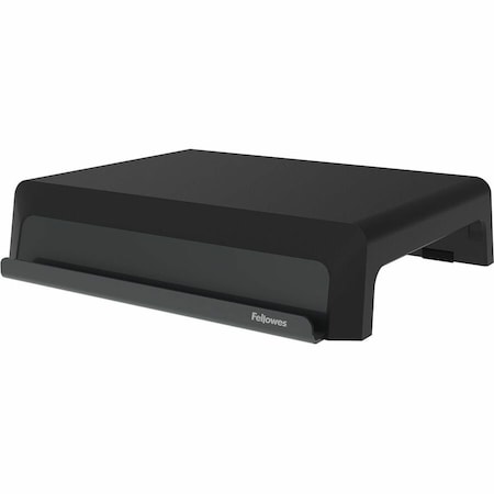 Monitor Stand, Plastic, Black, 33 lb