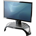 Corner Monitor Riser, Plastic, Black/Slvr
