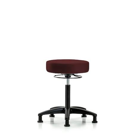 Rutledge Vin Stool without Back-Med Bench Height with Stat Glides in Burgundy Trailblazer Vin