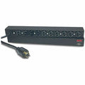 Power Strip, Surge, 5-20R, L5-20P, 12 ft., Black