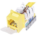 Hubbell Xcelerator Cat.5e Network Connector - 1 Pack - 1 x RJ-45 Network Female - Yellow