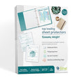 8-1/2" x 11" Reduced Glare Economy Weight Poly Sheet Protectors, 200/BX