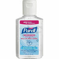 Advanced Hand Sanitizer Gel, 2oz Portable Bottle, PK24
