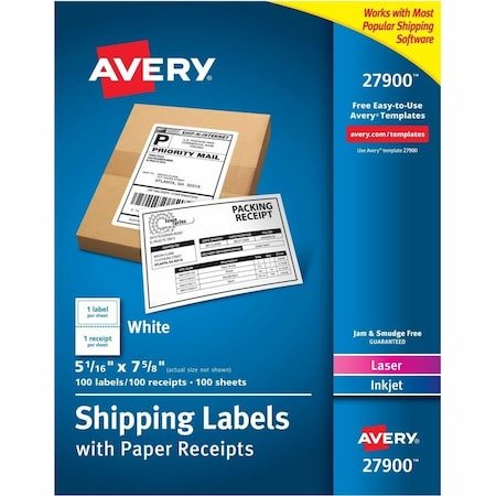 Shipping Labels/Paper Receipt, 5-1, PK100