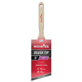 3" Angle Sash Soft, Silver CT Polyester Bristle, Paint Brush, Wood Handle