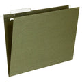 Hanging File Folder, Green, PK25