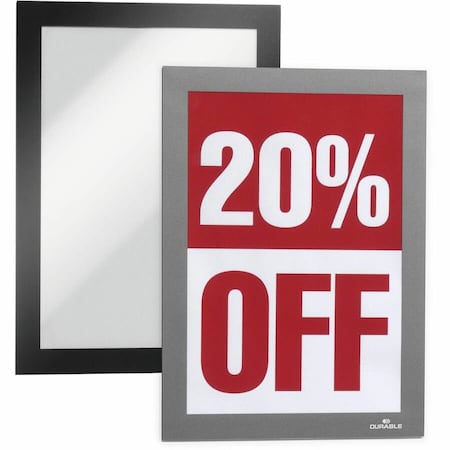 Sign Holder, 5-1/2" x 8-1/2", PVC, PK2