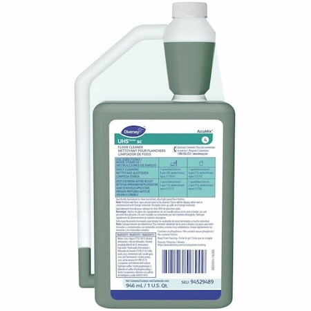 Floor Cleaner, Ammonia, 32 oz., PK6