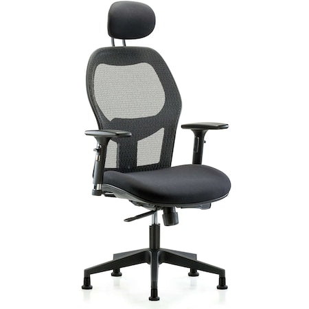 Executive Mesh Chair, Headrest, 3DAGlds