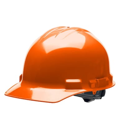 Hard Hat, Ratchet, 4 Point, Orange