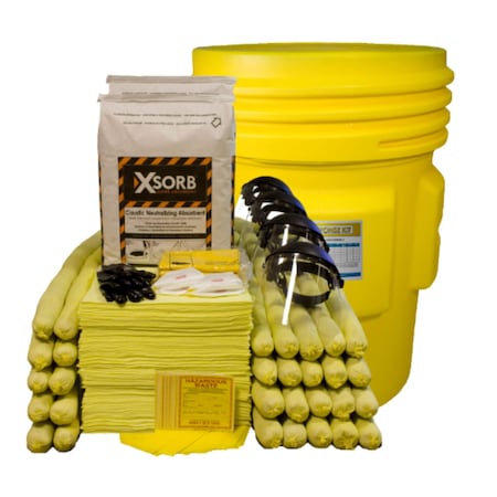 Spill Kit, Caustic Neutralizer, 95 gal.