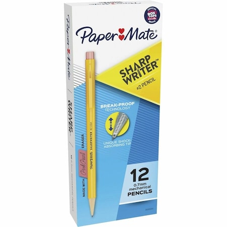 Pencil, Eraser Included, Standard, HB, PK12