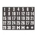 Magnetic Heading Numbers, 1 in.W x 1 in.H