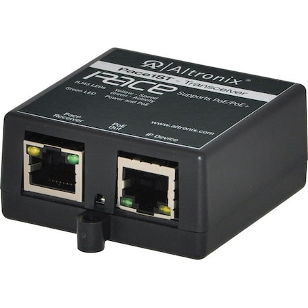 PoE Transceiver, 2-17/64" W, 1 Cam. Input