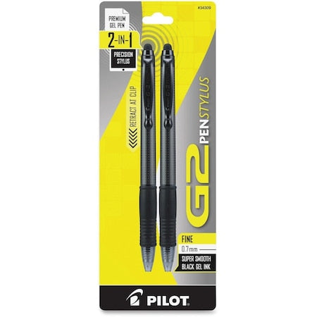 Pen, Stylus, G2, Fine, Blk, PK2