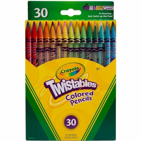 Pencil, Clear, Round, PK30