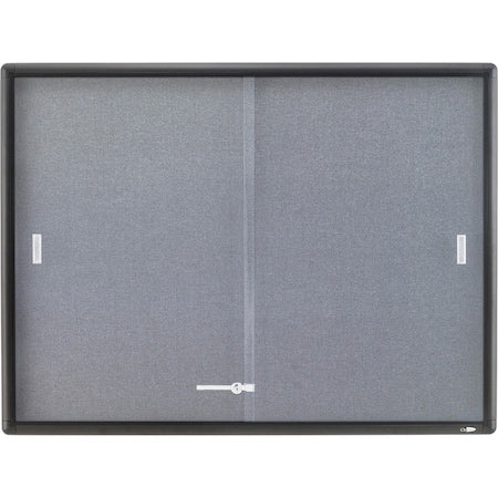 Enclosed Fabric Bulletin Board 36" x 48", 2 Door