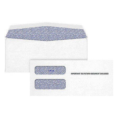 Window Envelopes, 8 3/4 in W, White, PK24