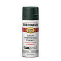 Spray Paint, Hunter Green, Satin, Solvent, 12 oz