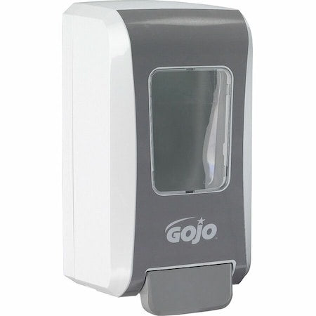 FMX-20 2000mL Foam Soap Dispenser, Push-Style, White/Gray