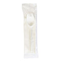 Disposable Cutlery Set, White, PK1000